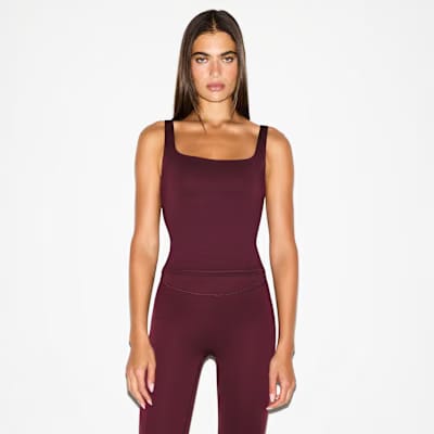 Nike x Skims Matte Square-Neck Tank Dark Teal