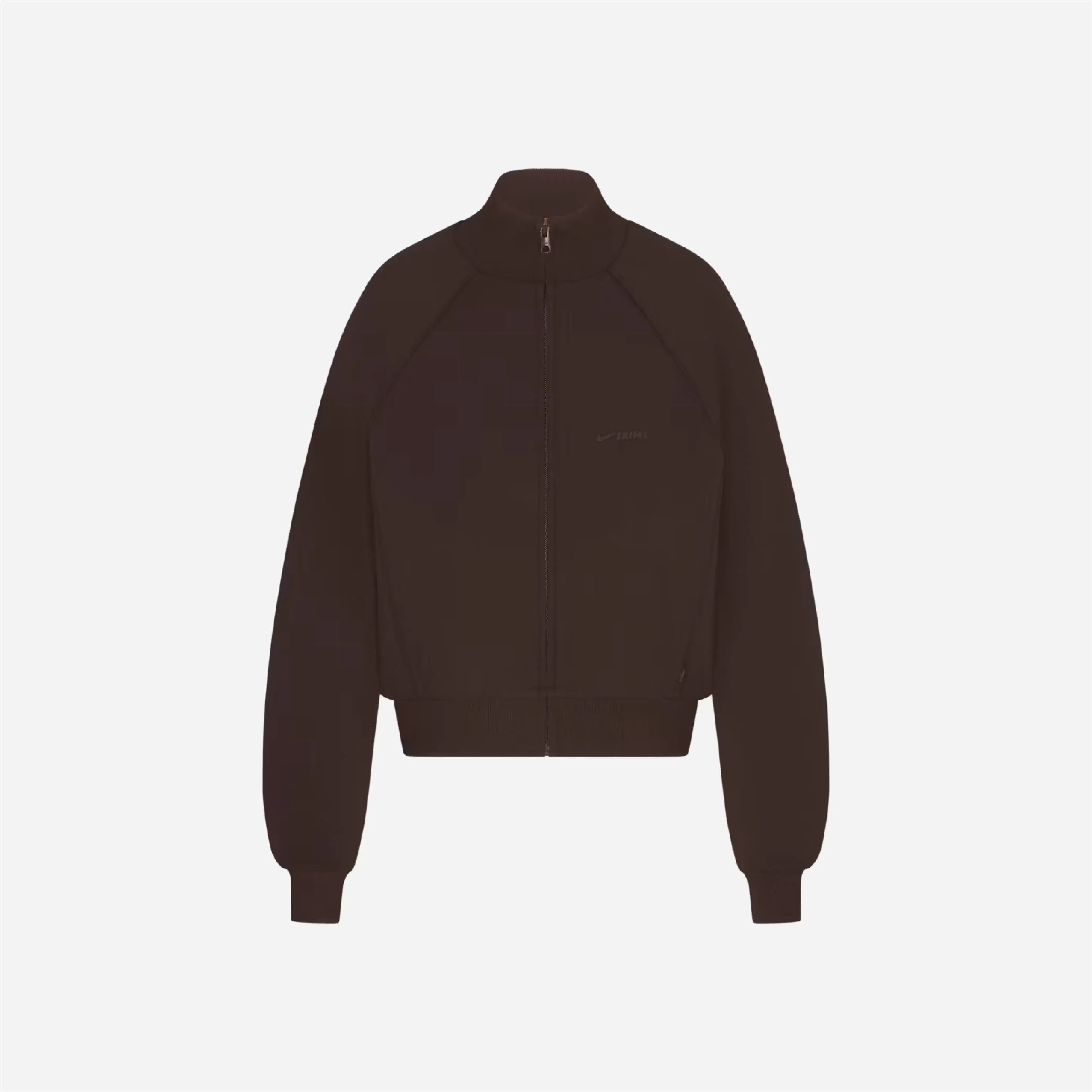 Nike x Skims Matte Tricot Track Jacket Dark Roast