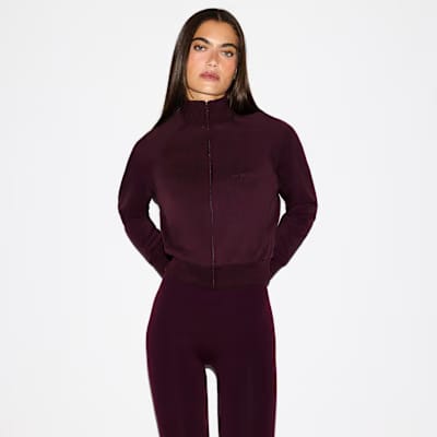 Nike x Skims Matte Tricot Track Jacket Dark Roast