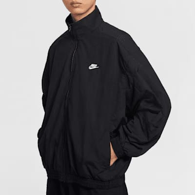 Nike x Skims Woven Nylon Oversized Track Pants Stone
