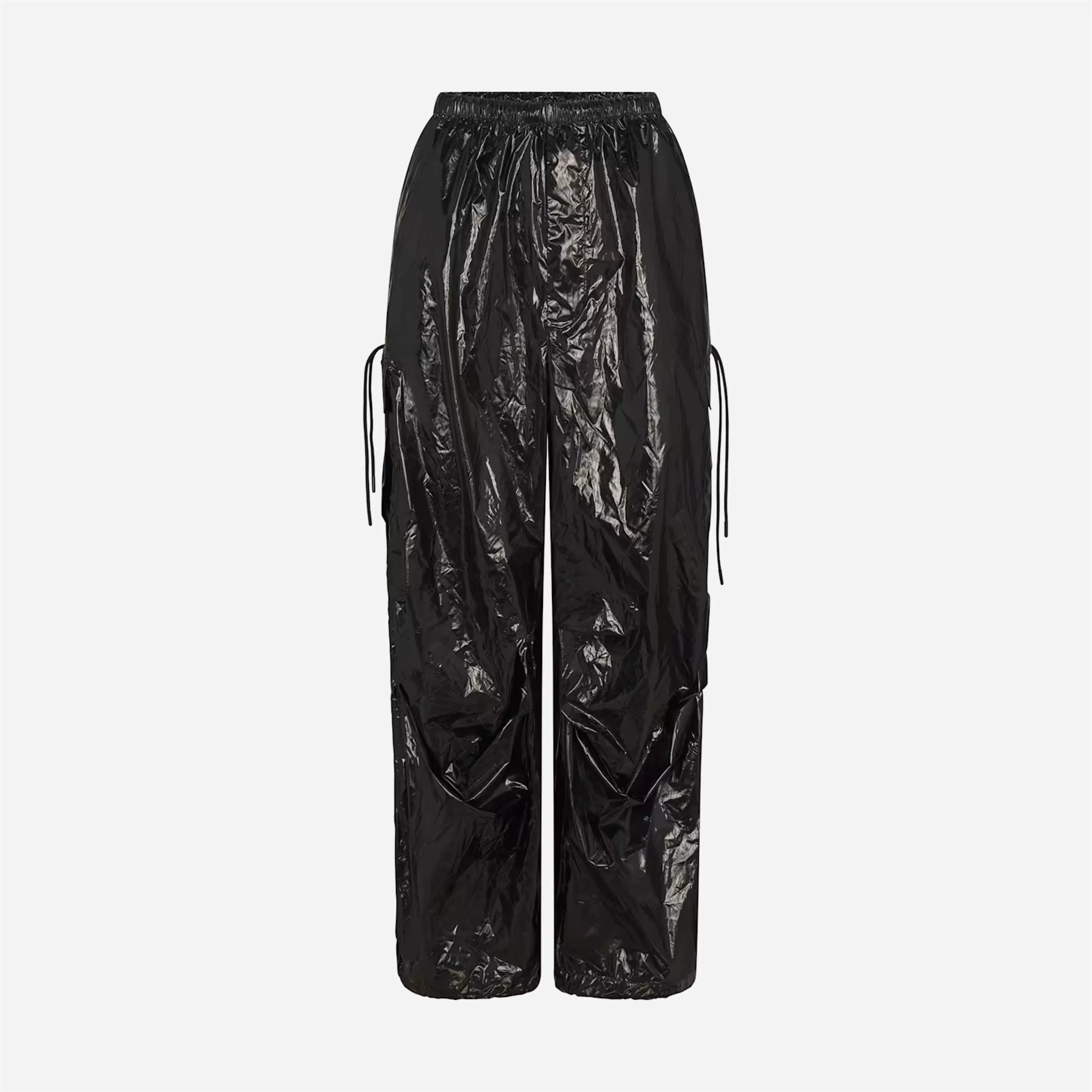 Nike x Skims Shiny Nylon Cargo Pants Obsidian