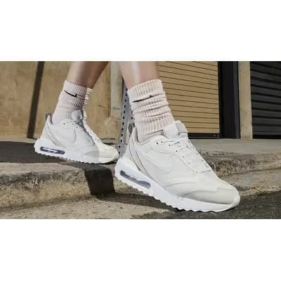 Nike Air Max Dawn 'Light Bone Picante Red' WMNS