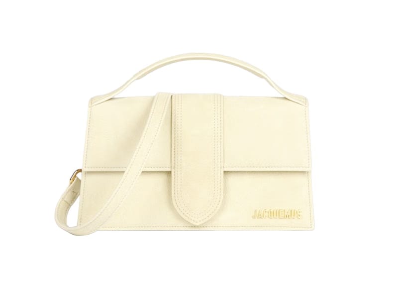 Jacquemus Le grand Bambino Crossbody Strap Handbag Light Yellow
