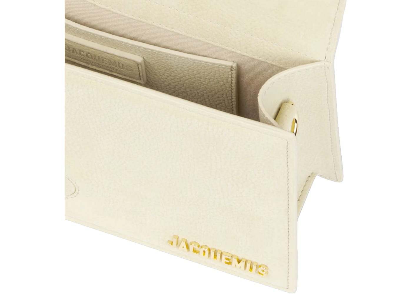 Jacquemus Le grand Bambino Crossbody Strap Handbag Light Yellow