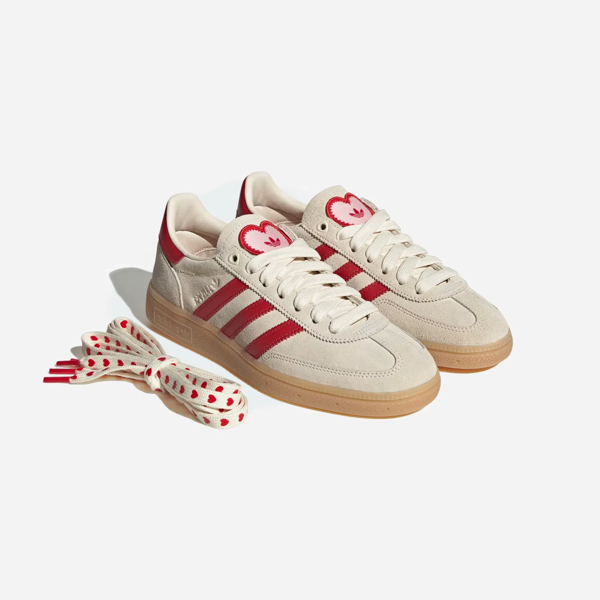 Adidas Handball Spezial Valentine's Day Cream White / Better Scarlet / Sandy Pink / Gum WMNS