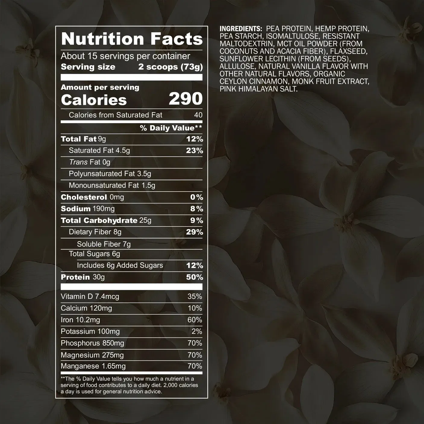 Blueprint Bryan Johnson Metabolic Protein Powder Vanilla