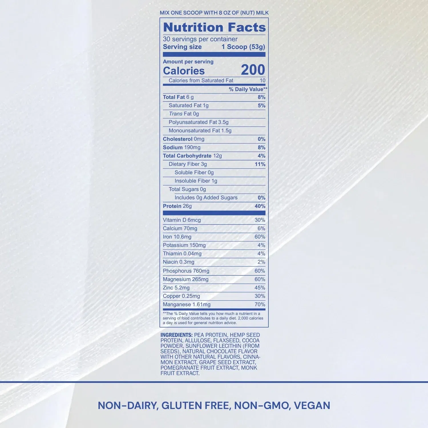 Blueprint Bryan Johnson Longevity Protein - Chocolate