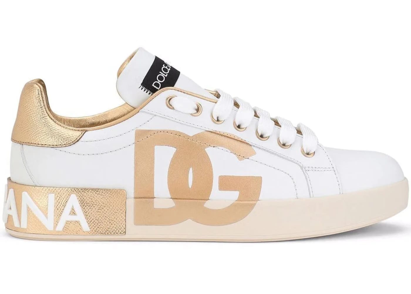 Dolce & Gabbana Portofino Logo Metallic Gold (Women's)