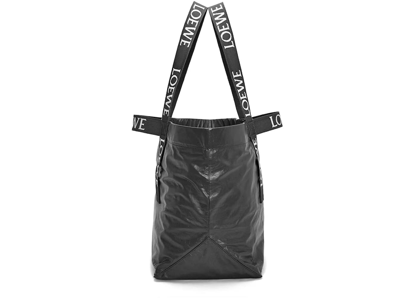 LOEWE Fold Shopper In Paper Calfskin Black