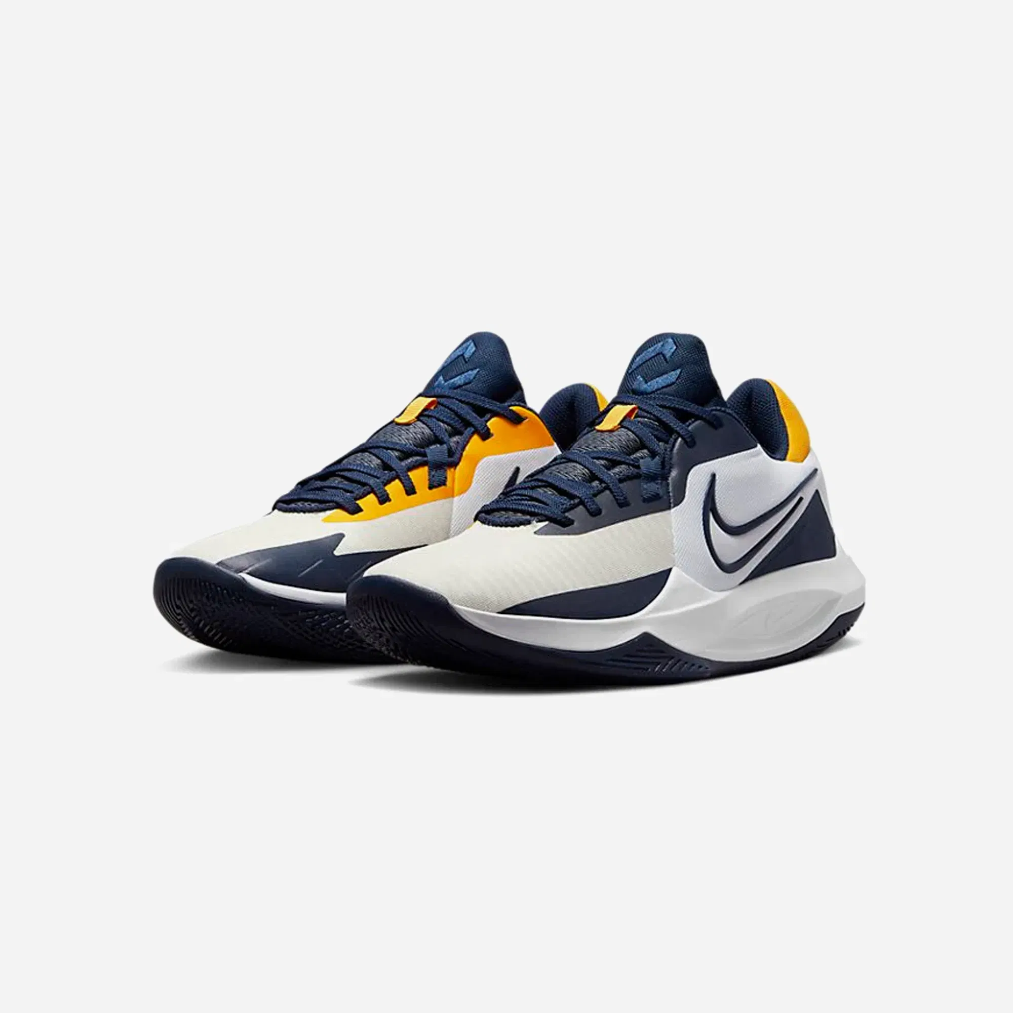 Nike Precision 6 White Midnight Navy Gold