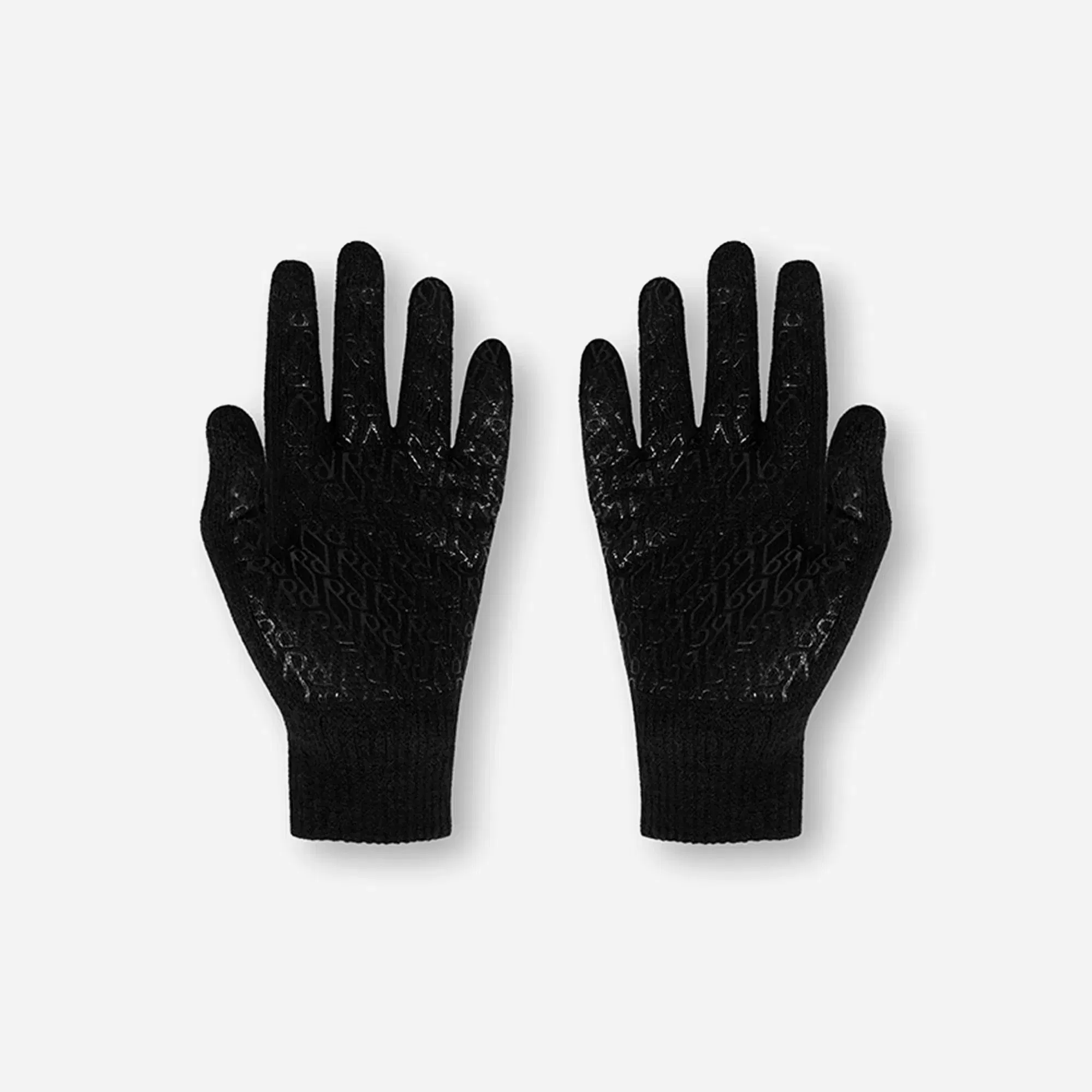 Represent Arch Knitted Gloves Jet Black SS26