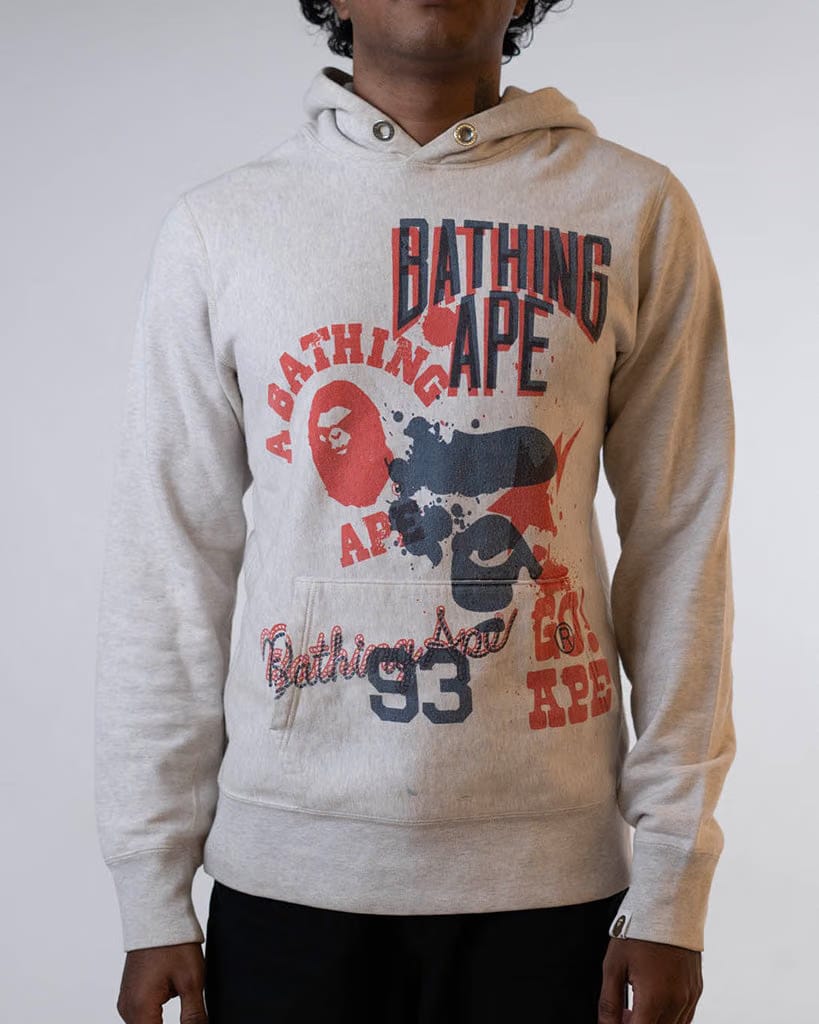 Bape Multi-logo Pullover Hoodie (M)