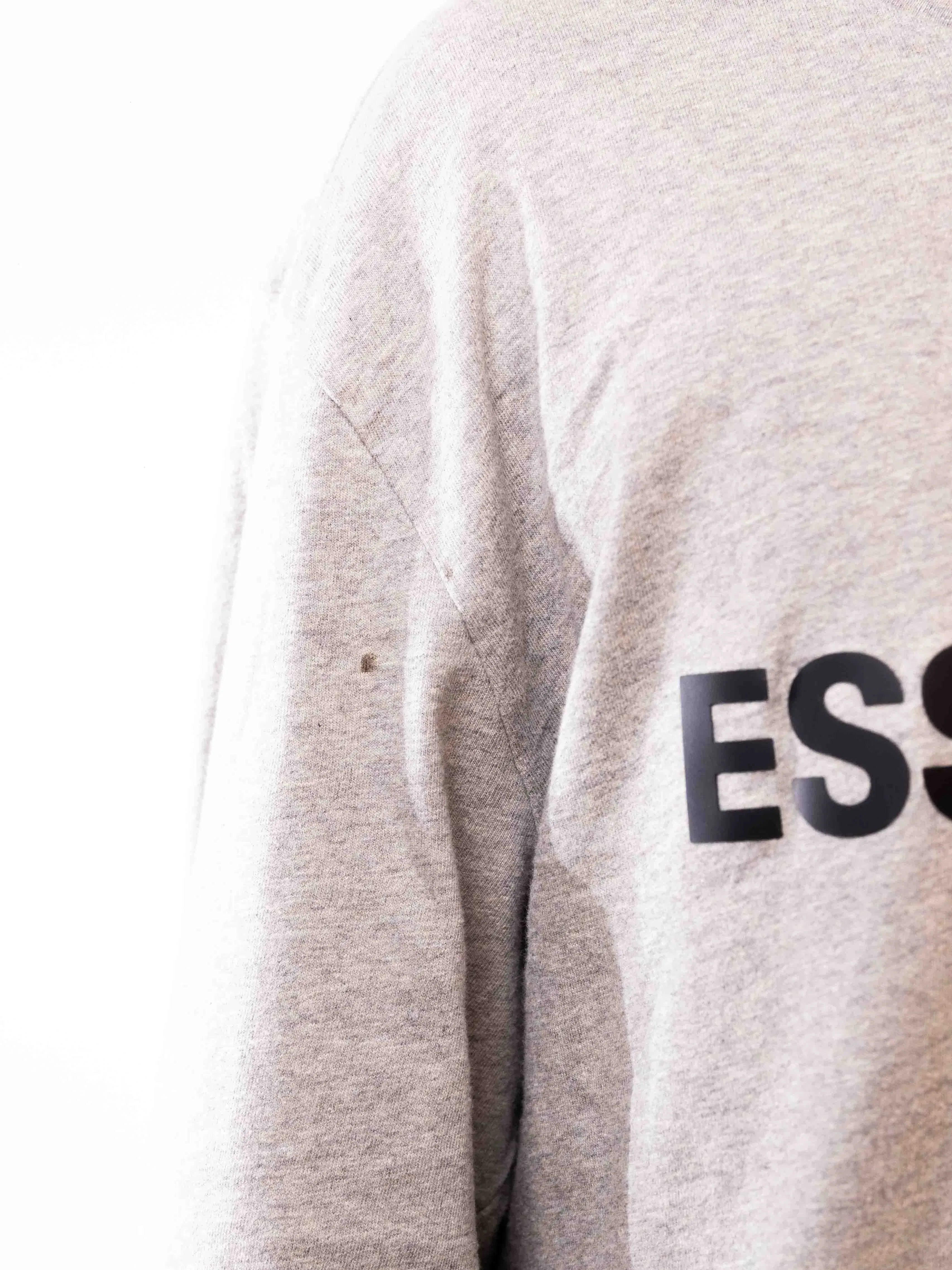 Essentials Boxy Long Sleeve T-Shirt Grey (L)