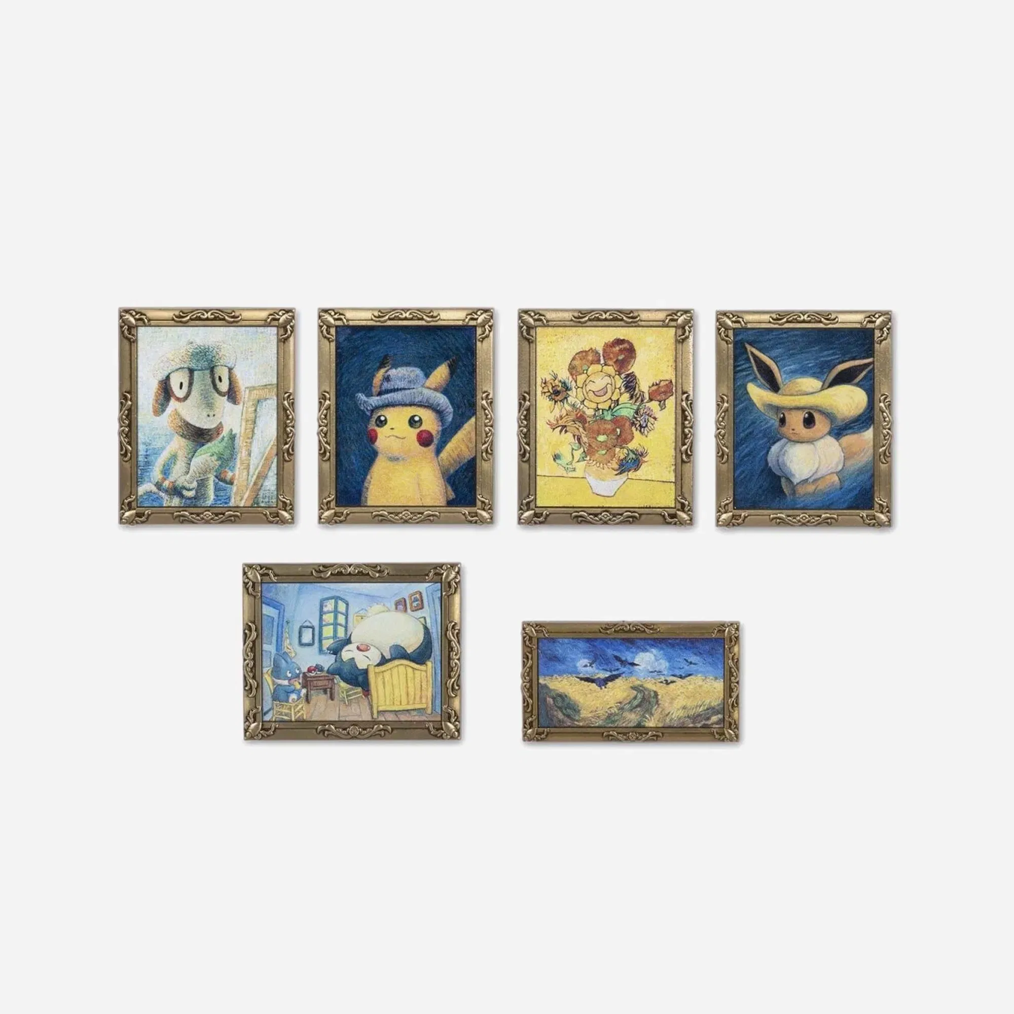 Pokemon Center x Van Gogh Museum: Pokemon Inspired by Paintings 6 Pack Pin Box Set