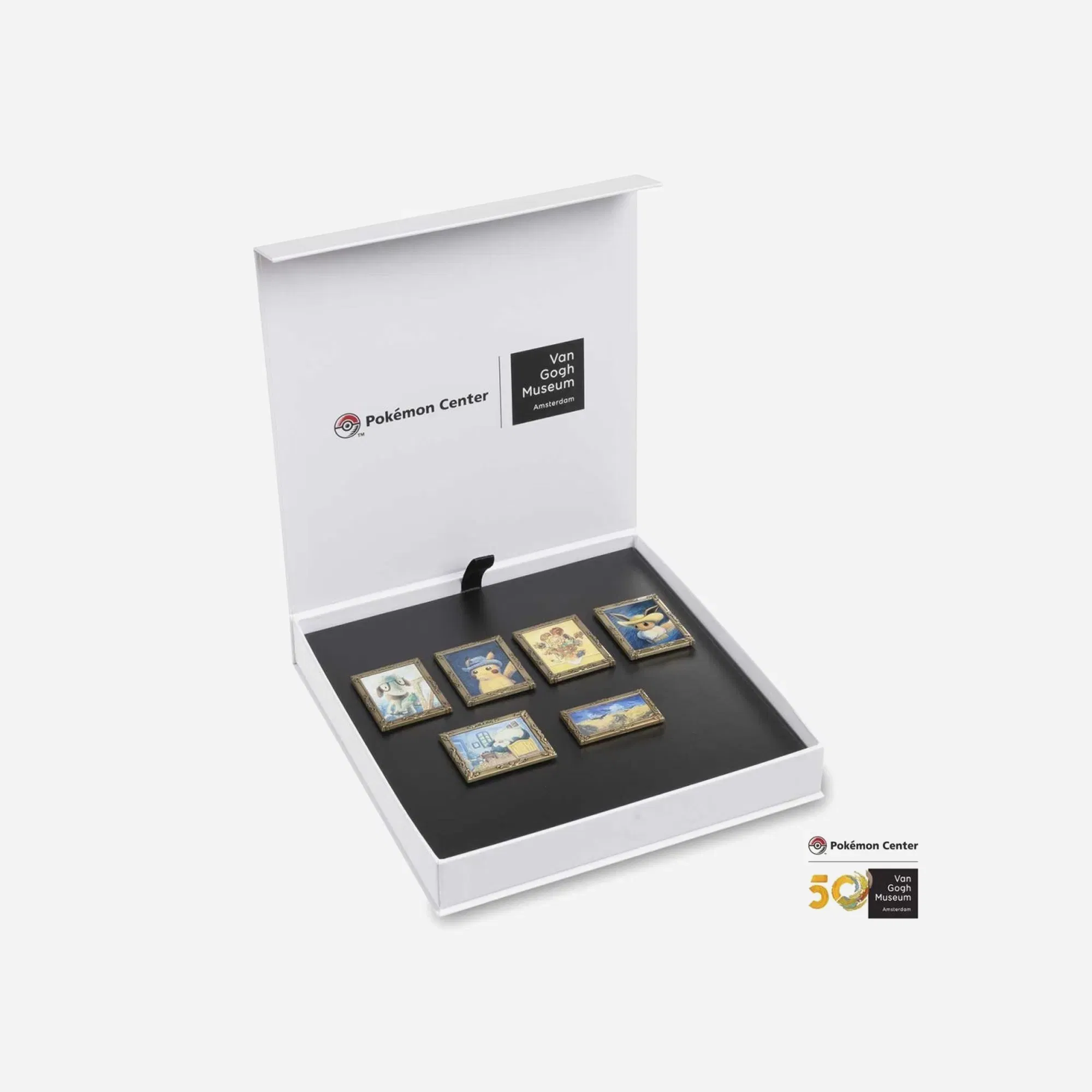 Pokemon Center x Van Gogh Museum: Pokemon Inspired by Paintings 6 Pack Pin Box Set