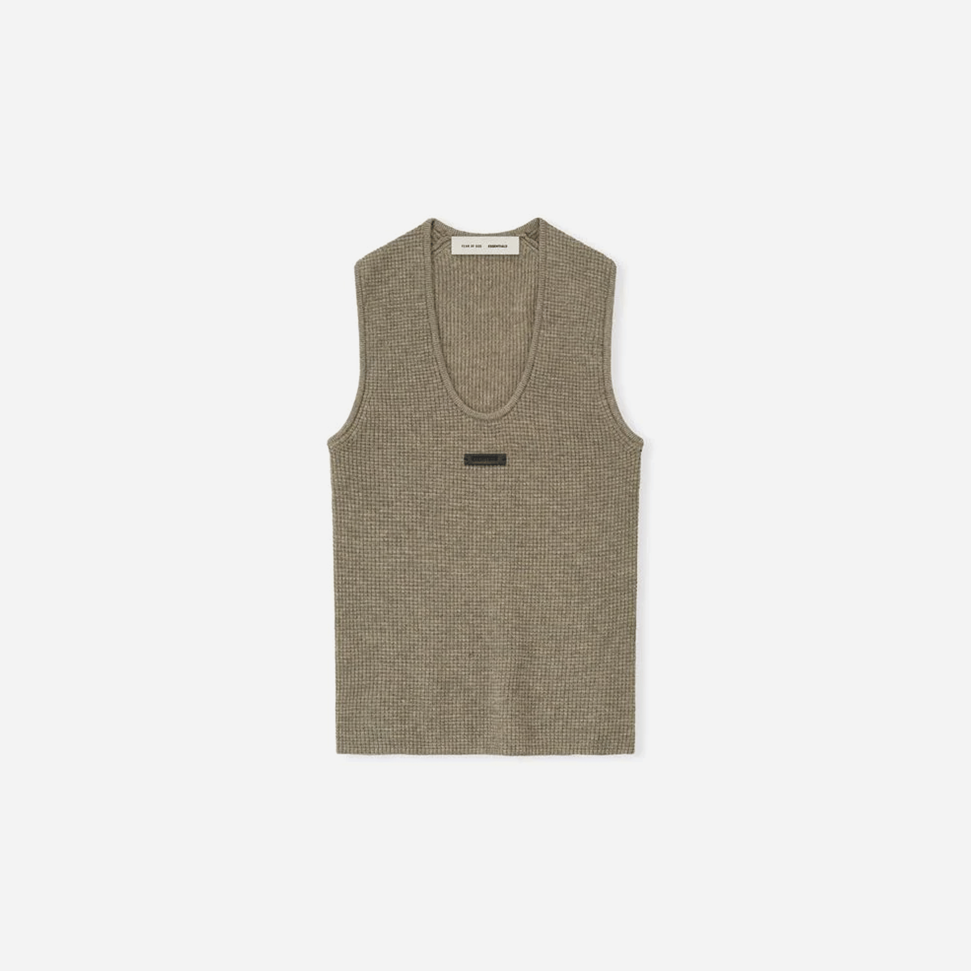 Fear Of God Essentials Womens Waffle Tank Homestead Heather