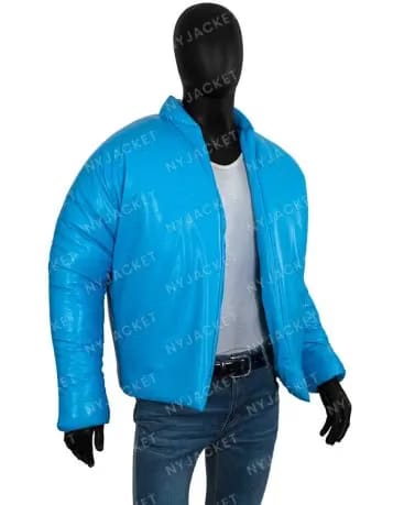 Yeezy by Kanye Black Stand Collar Faux Leather Jacket JC-05