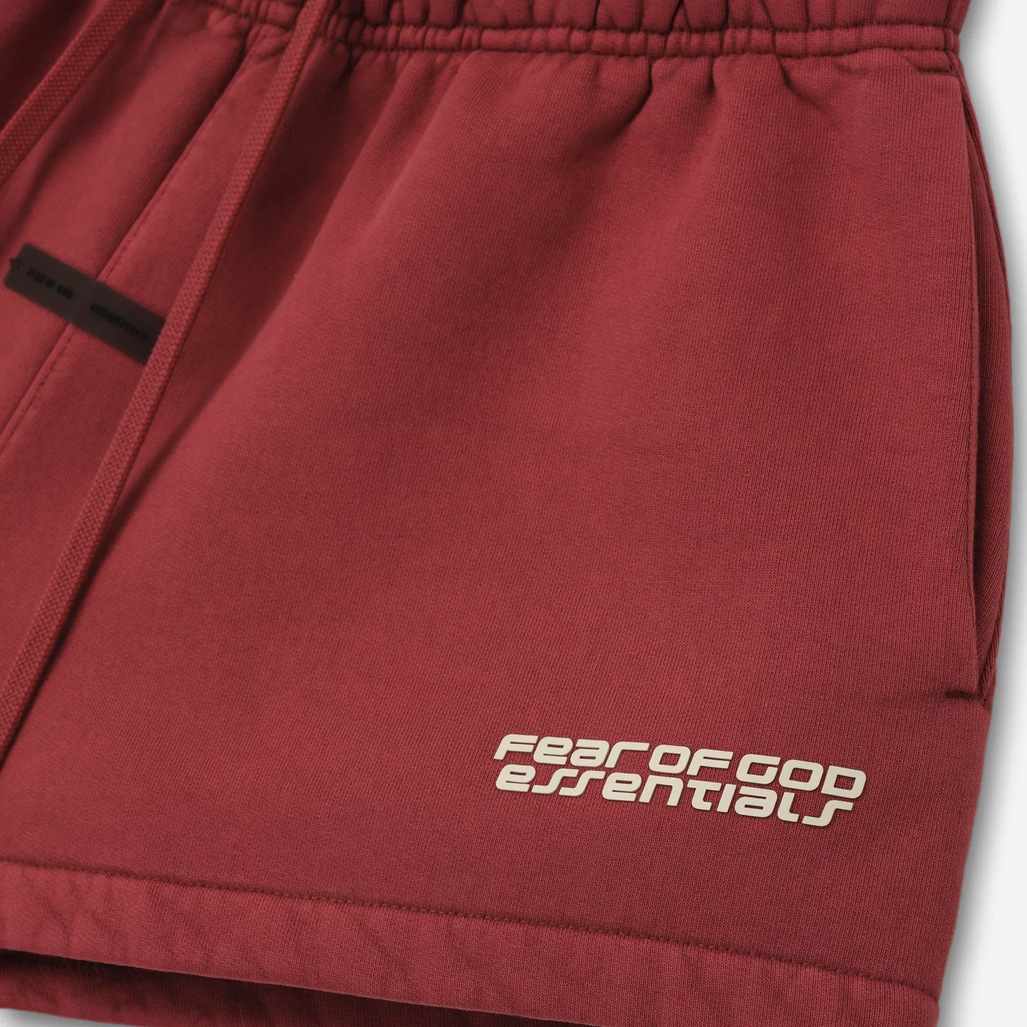 Fear Of God Essentials Womens Running Shorts Crimson
