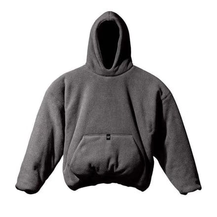 Yeezy by Kanye Dark Brown Zip Front Polar Fleece Hoodie JC-03