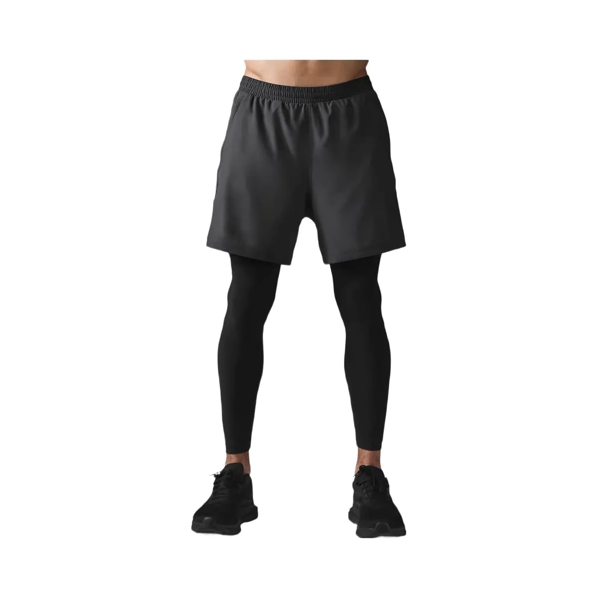 Alo Men's 5" Revival 2-in-1 Pant - Anthracite/Black