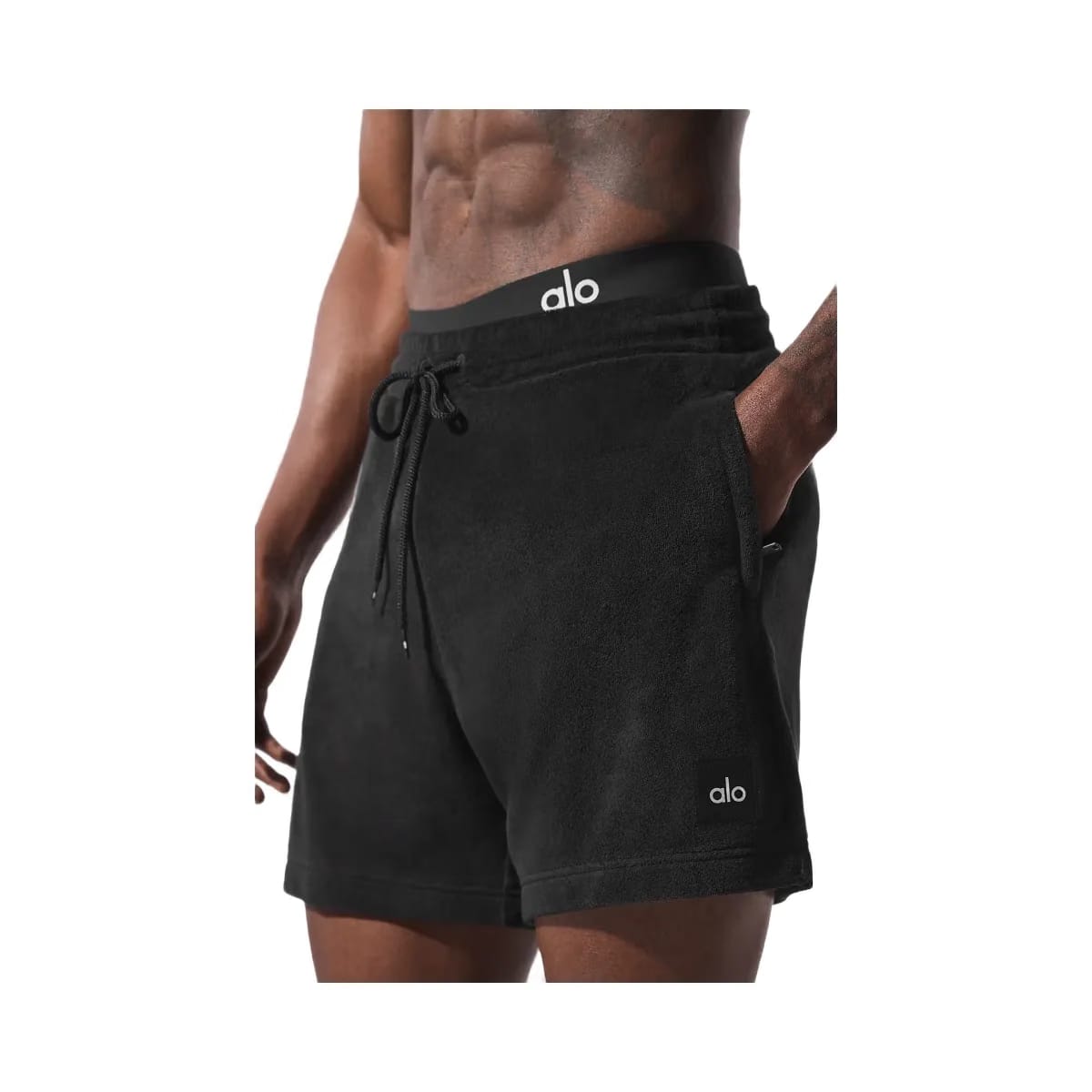 Alo Men's 7" Coastal Terry Shorts - Black