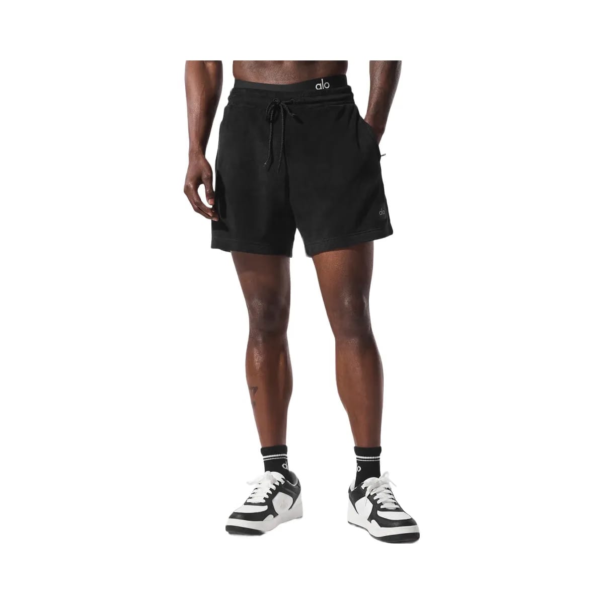 Alo Men's 7" Coastal Terry Shorts - Black