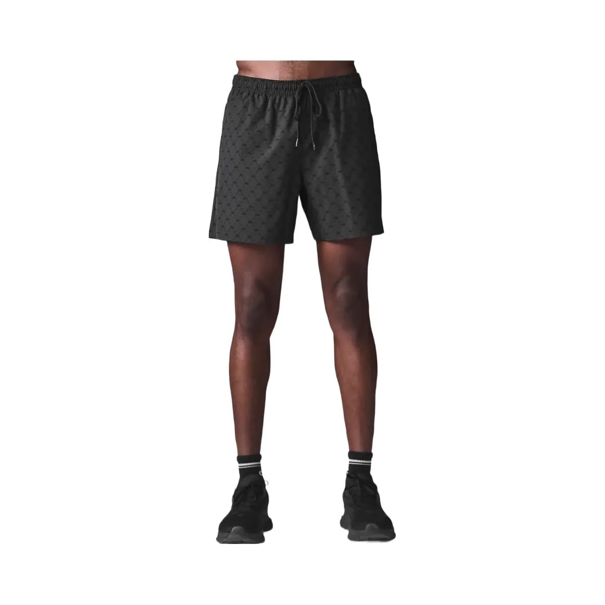 Alo Men's 7'' Diamond Circuit Shorts - Anthracite/Black