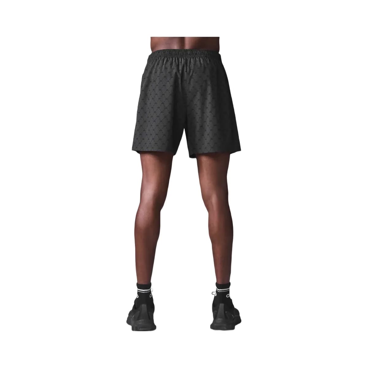 Alo Men's 7'' Diamond Circuit Shorts - Anthracite/Black