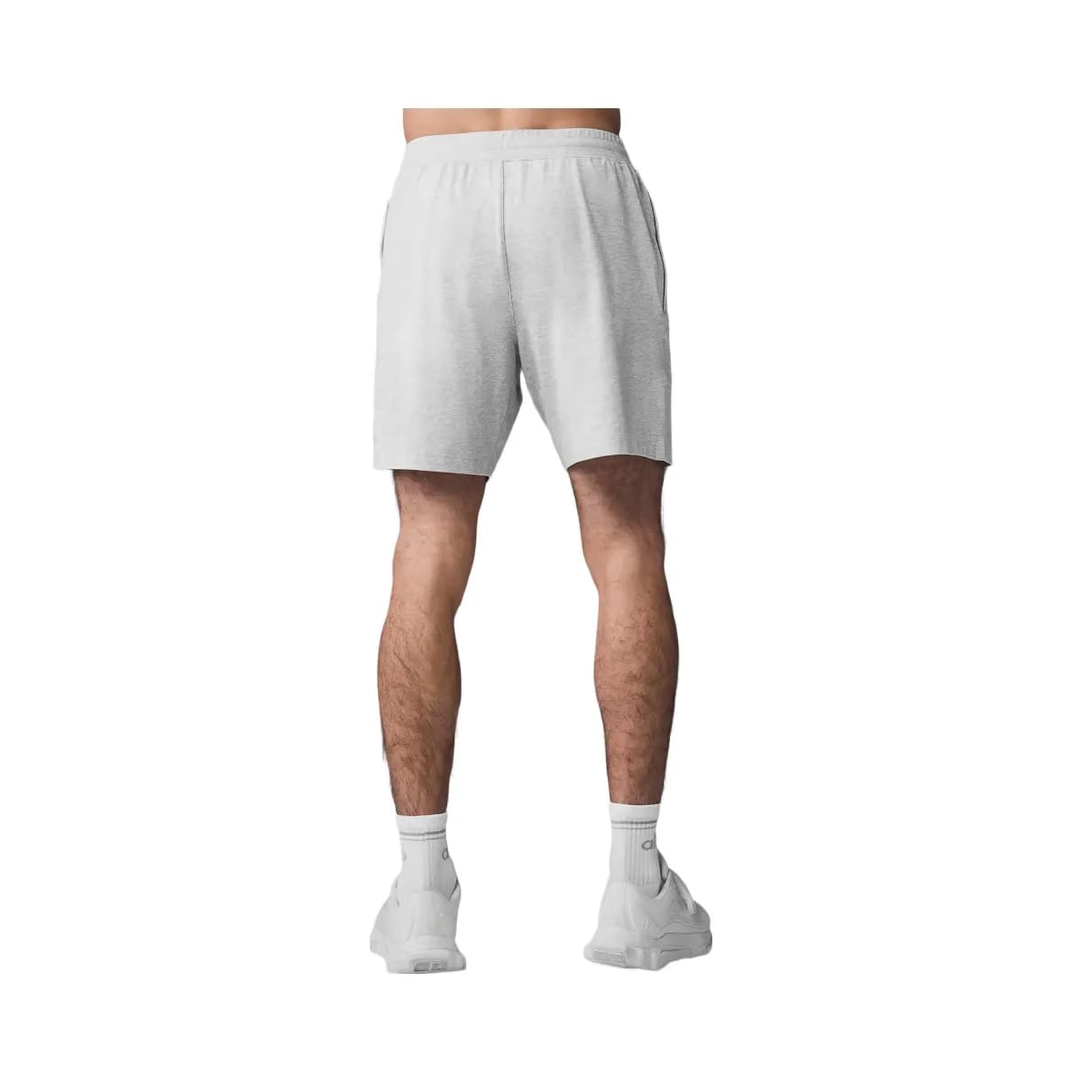 Alo Men's 7" Conquer React Performance Shorts - Athletic Heather Grey