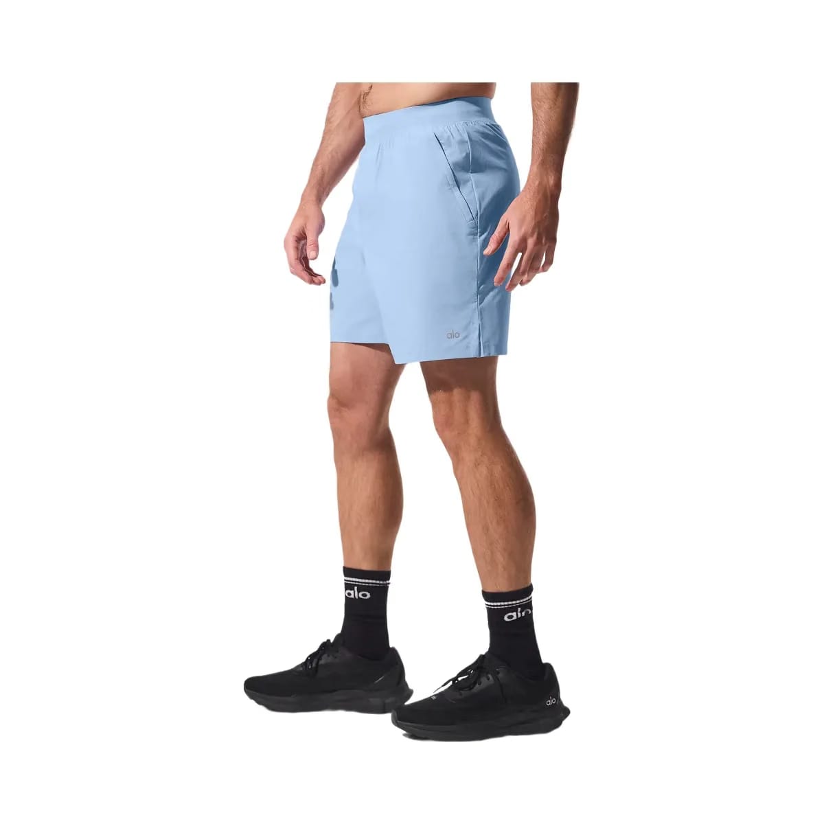 Alo Men's 7" Repetition Shorts - Seashell Blue