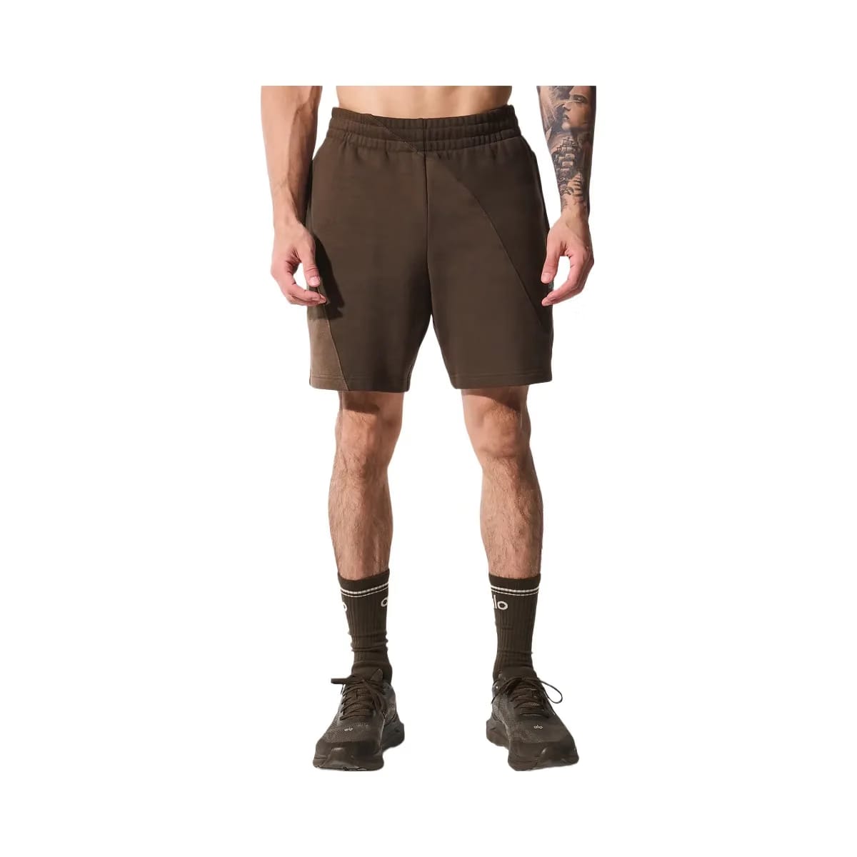 Alo Men's 7" Make Waves Shorts - Espresso Tonal