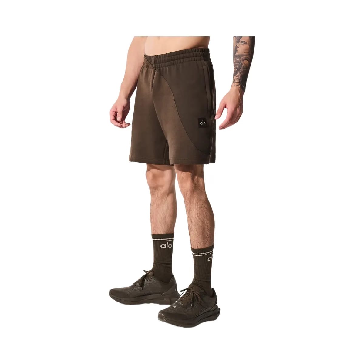 Alo Men's 7" Make Waves Shorts - Espresso Tonal