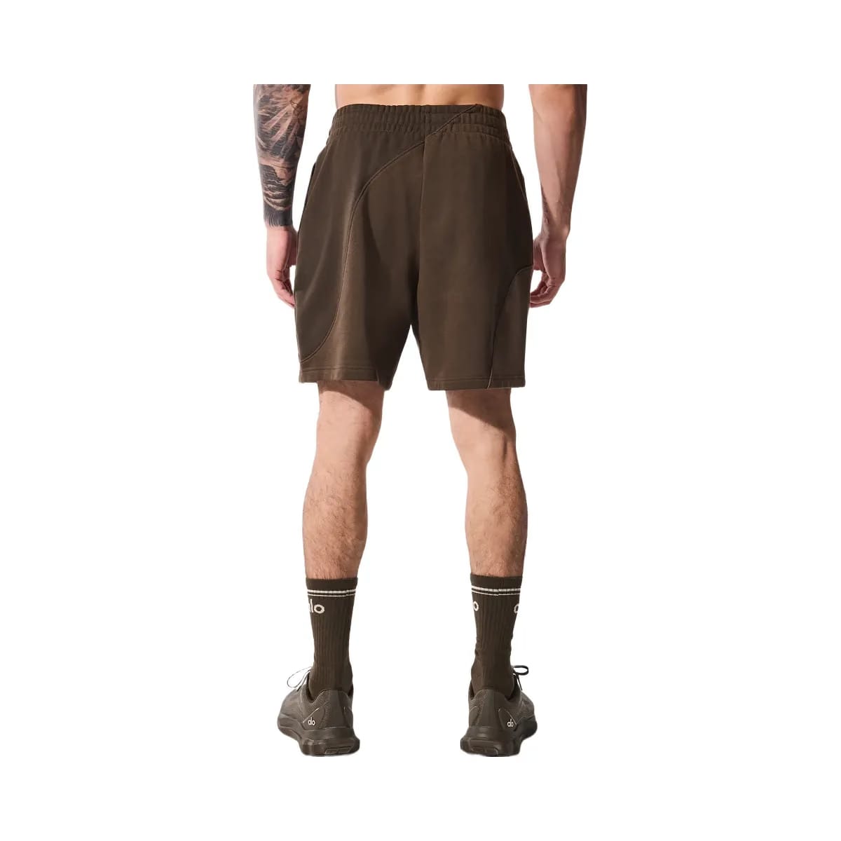 Alo Men's 7" Make Waves Shorts - Espresso Tonal