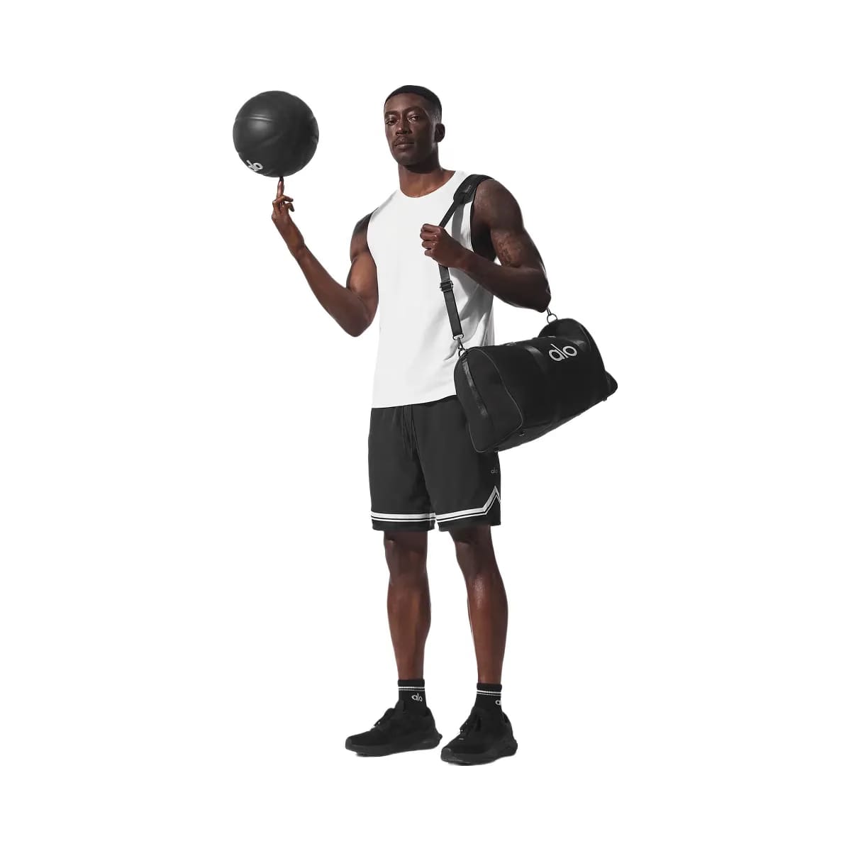 Alo Men's 9" Traction Arena Shorts - Black