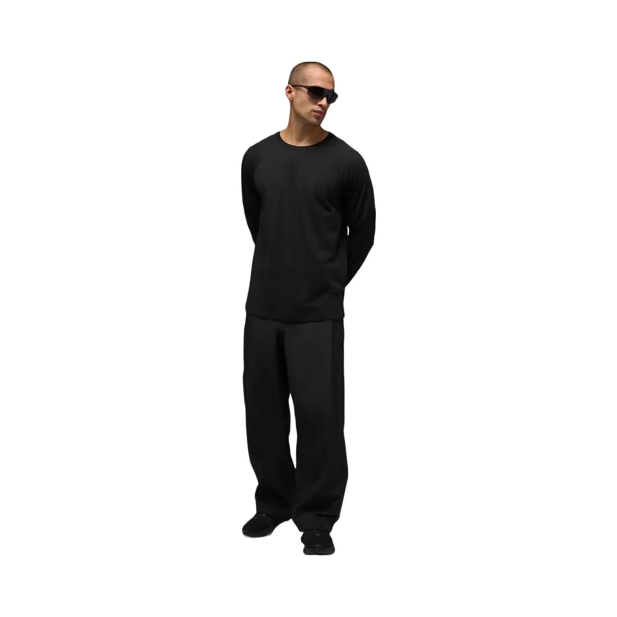 Alo Men's ALO Vapor Crewneck Long Sleeve - Black
