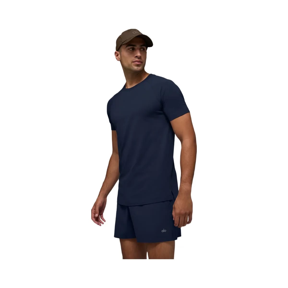 Alo Men's ALO Vapor Crewneck Shorts Sleeve - Navy