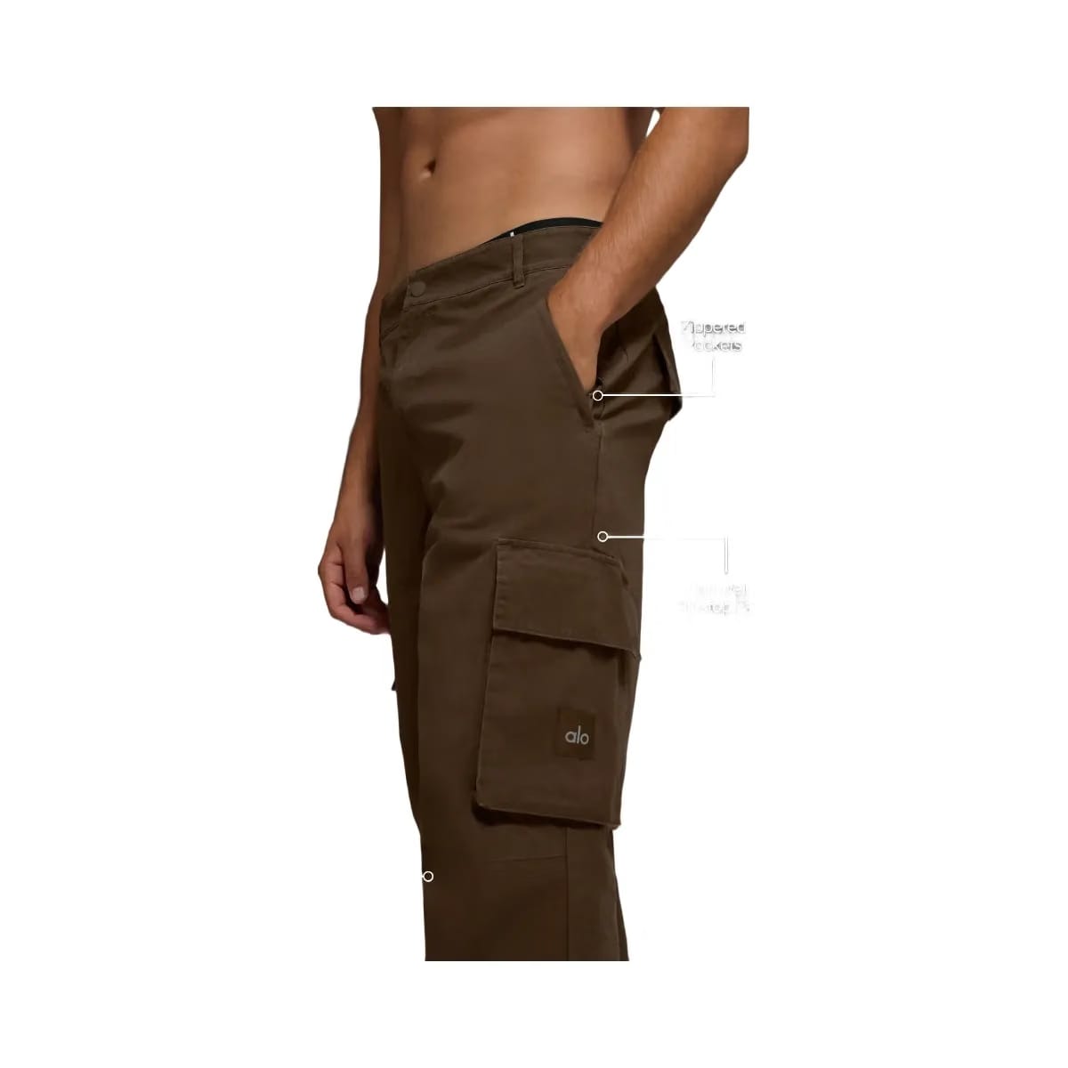Alo Men's Cargo Ripstop Trouser - Espresso