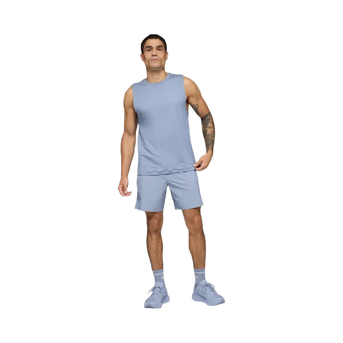 Alo Men's Conquer Muscle Tank - Winter Frost