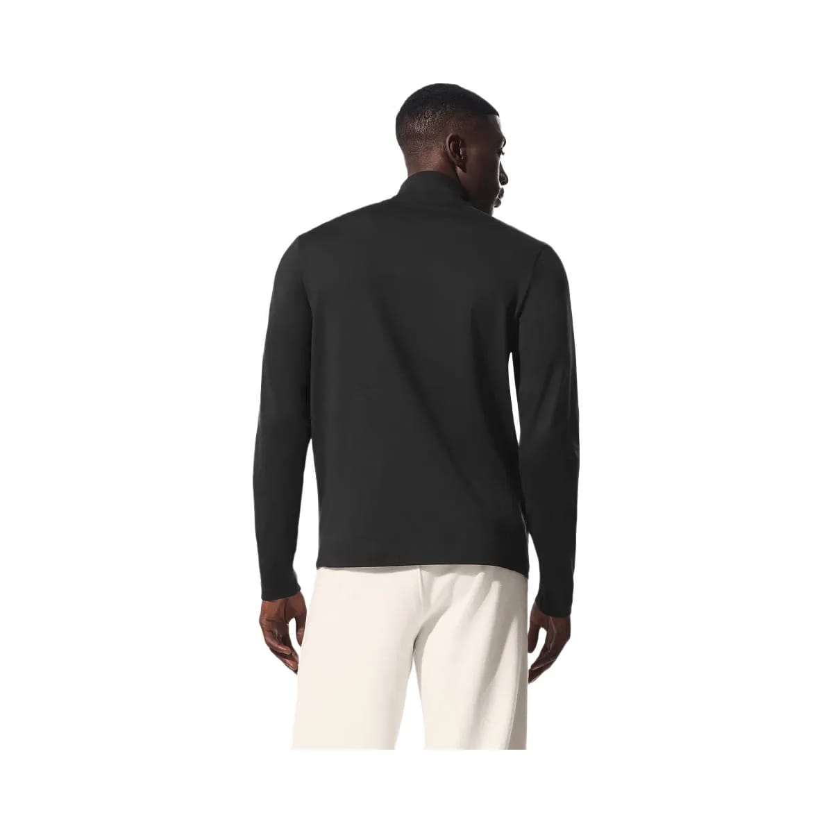 Alo Men's Conquer Reform Mock Neck Long Sleeve - Black