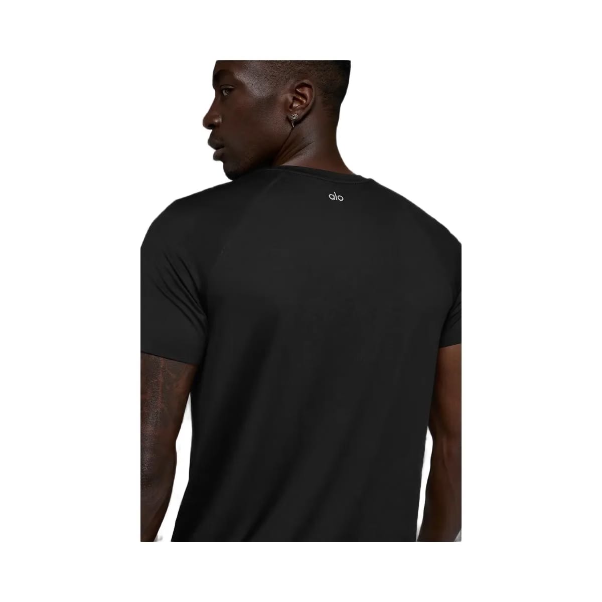 Alo Men's Idol Crewneck Shorts Sleeve - Black