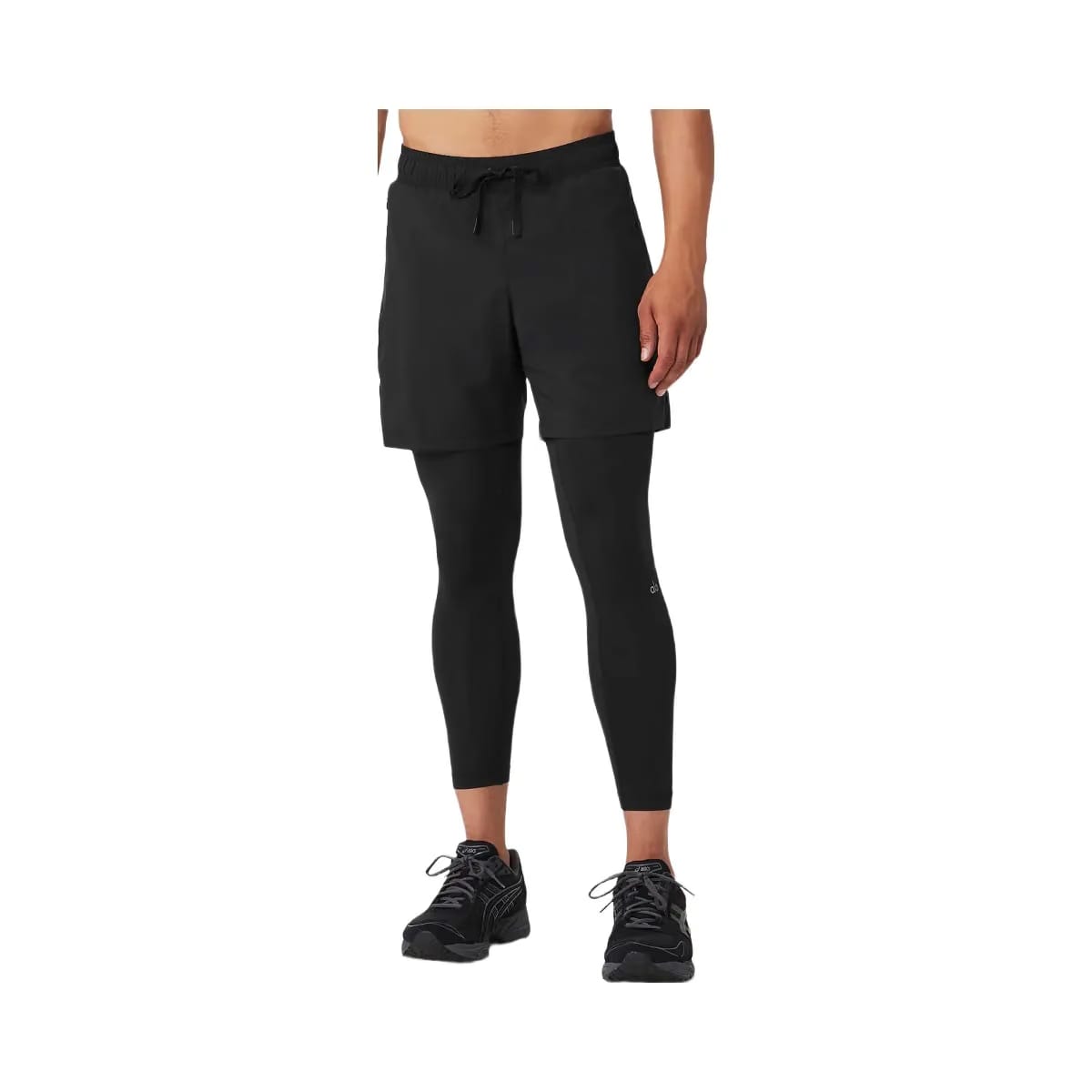 Alo Men's Stability 2-In-1 Pant - Black/Black