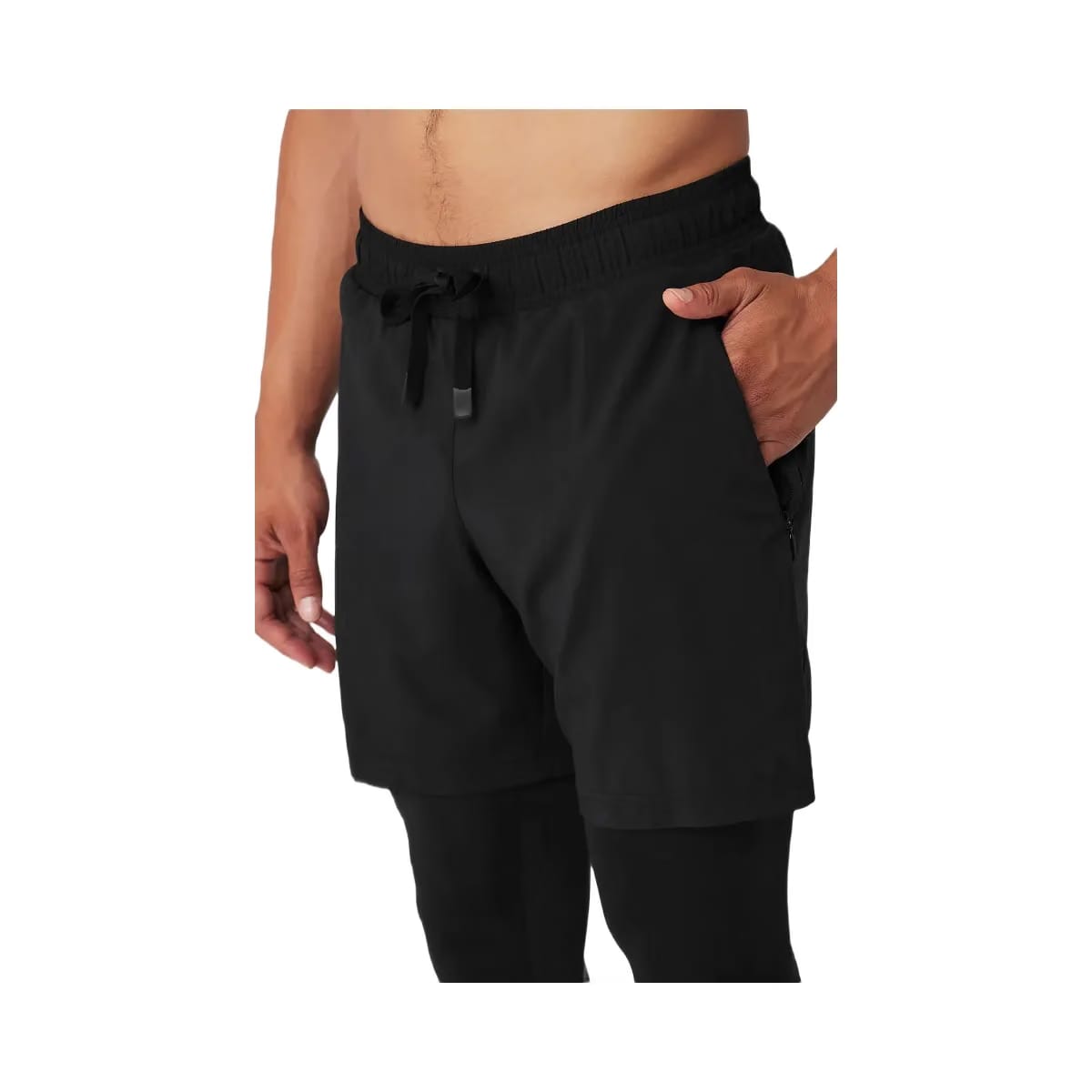 Alo Men's Stability 2-In-1 Pant - Black/Black