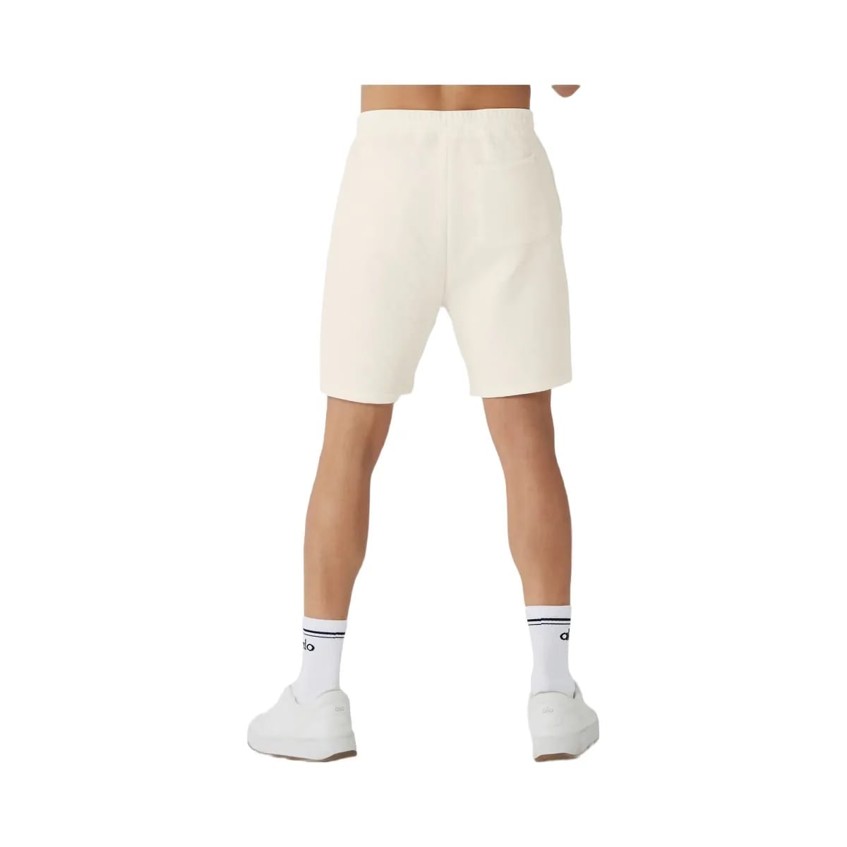 Alo Men's Quilted Stadium Shorts - Ivory