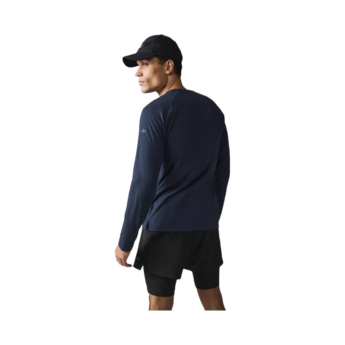 Alo Men's Triumph Long Sleeve T-Shirt - Navy