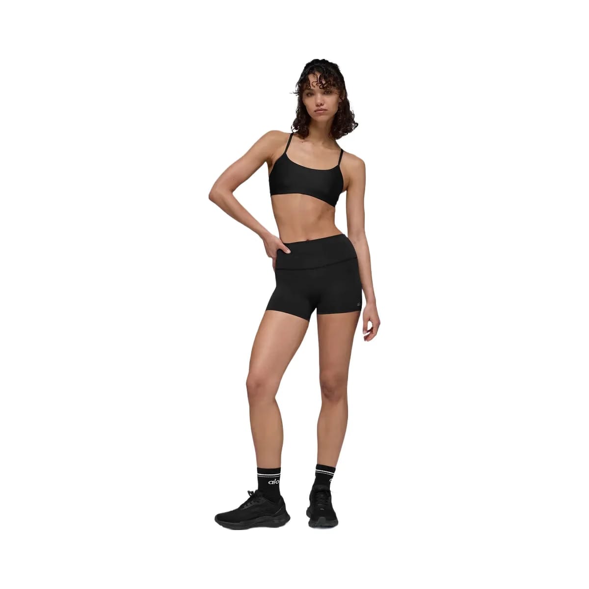 Alo Women's 3" High-Waist Airlift Shorts - Black