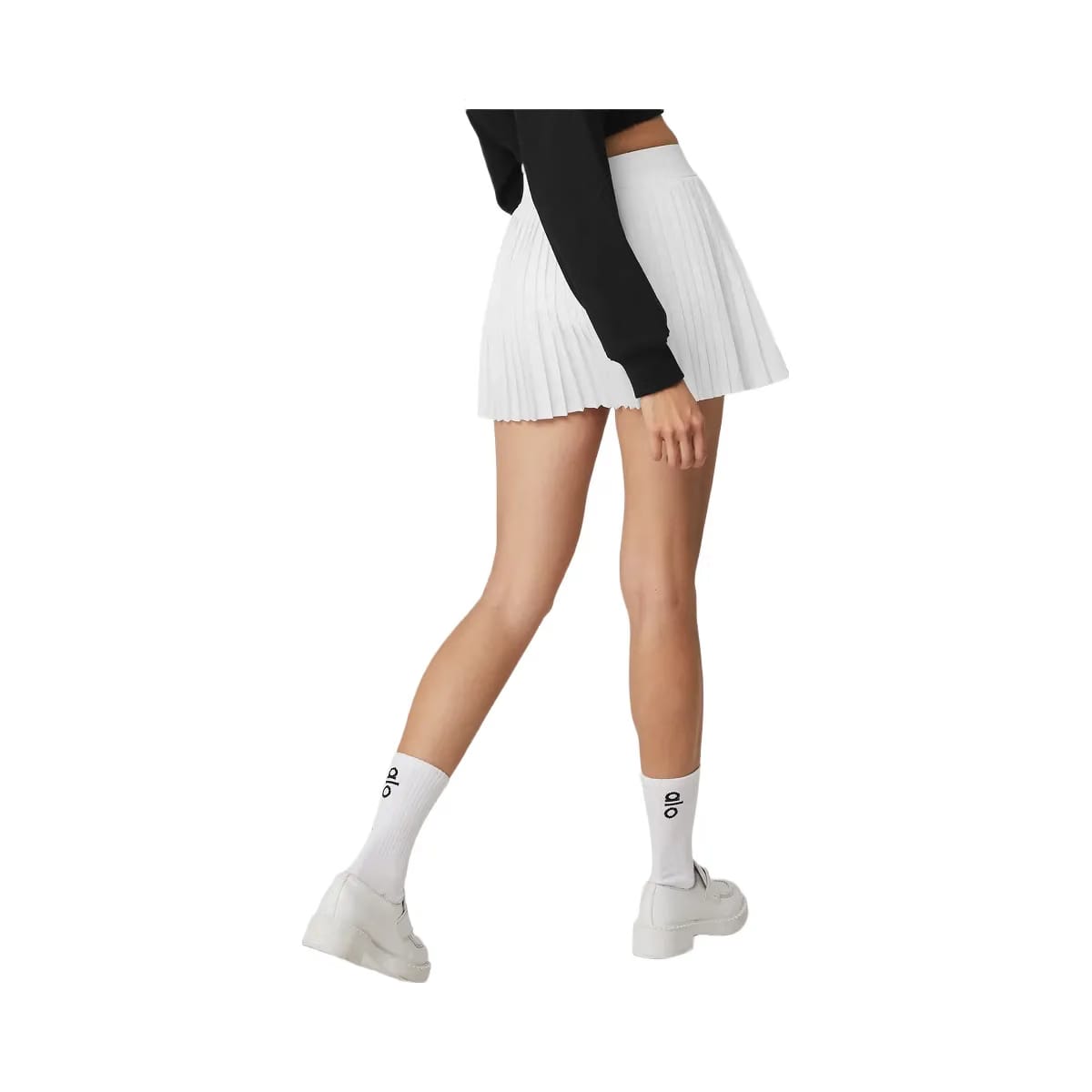Alo Women's Aces Tennis Skirt - White