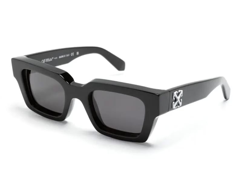 OFF-WHITE Virgil Square Frame Sunglasses Black/Grey (OERI126S24PLA0011007)