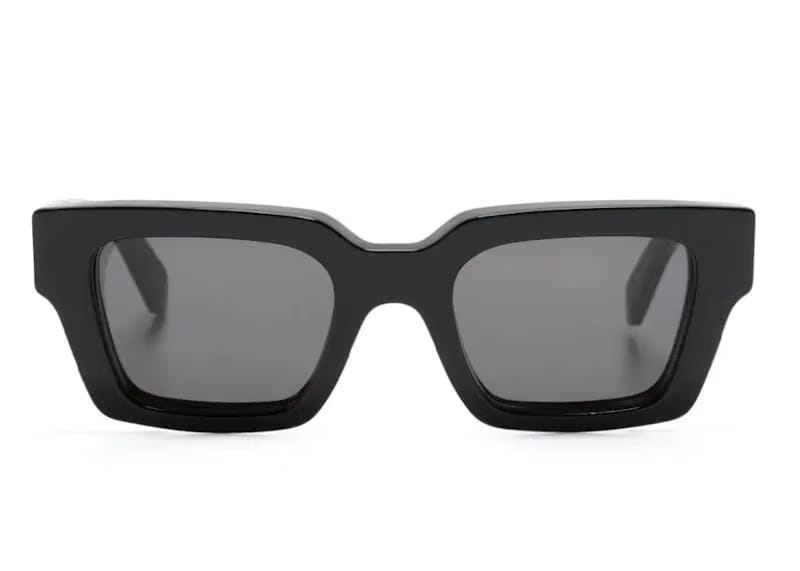 OFF-WHITE Virgil Square Frame Sunglasses Black/Grey (OERI126S24PLA0011007)