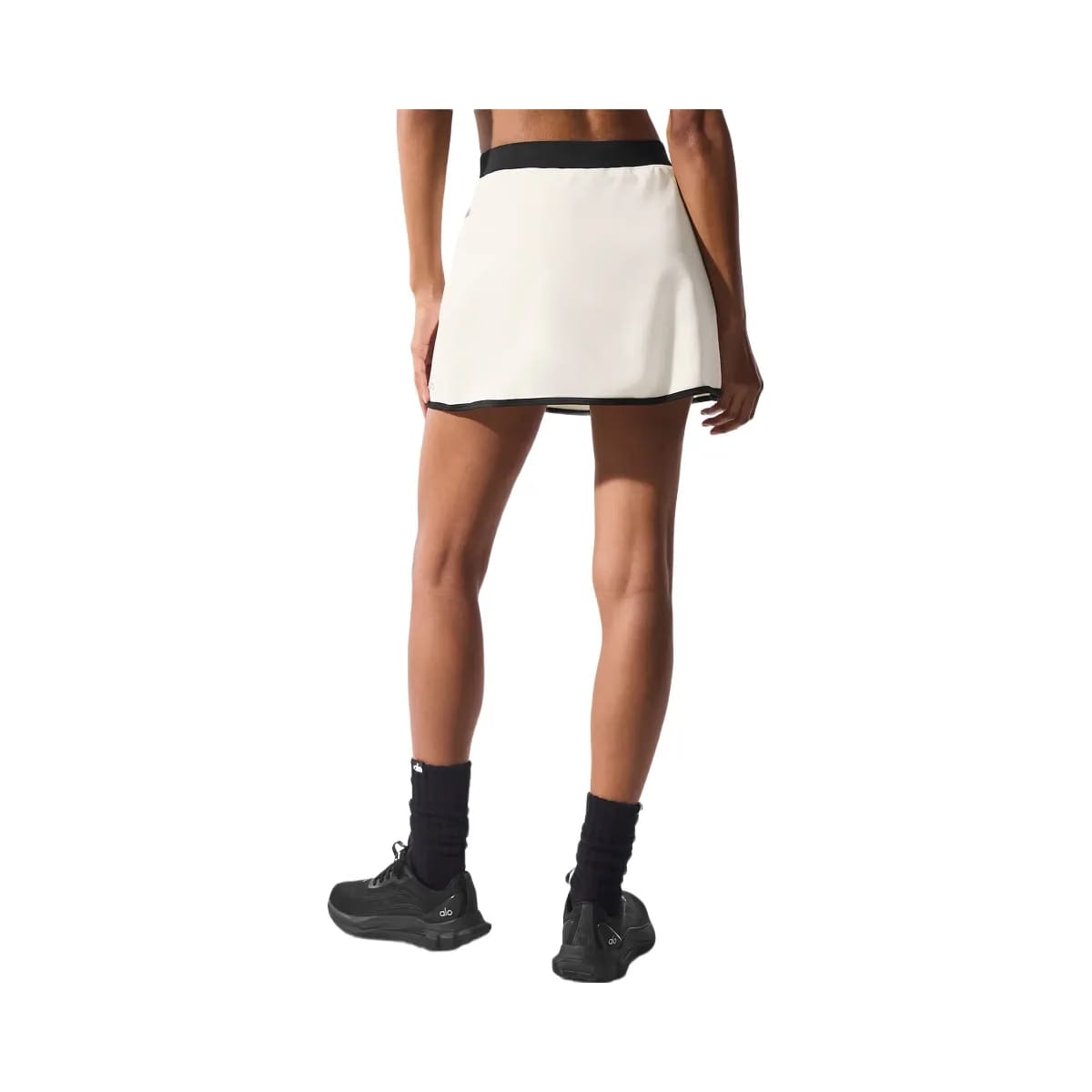 Alo Women's Airbrush Streamlined Skirt - Ivory/Black
