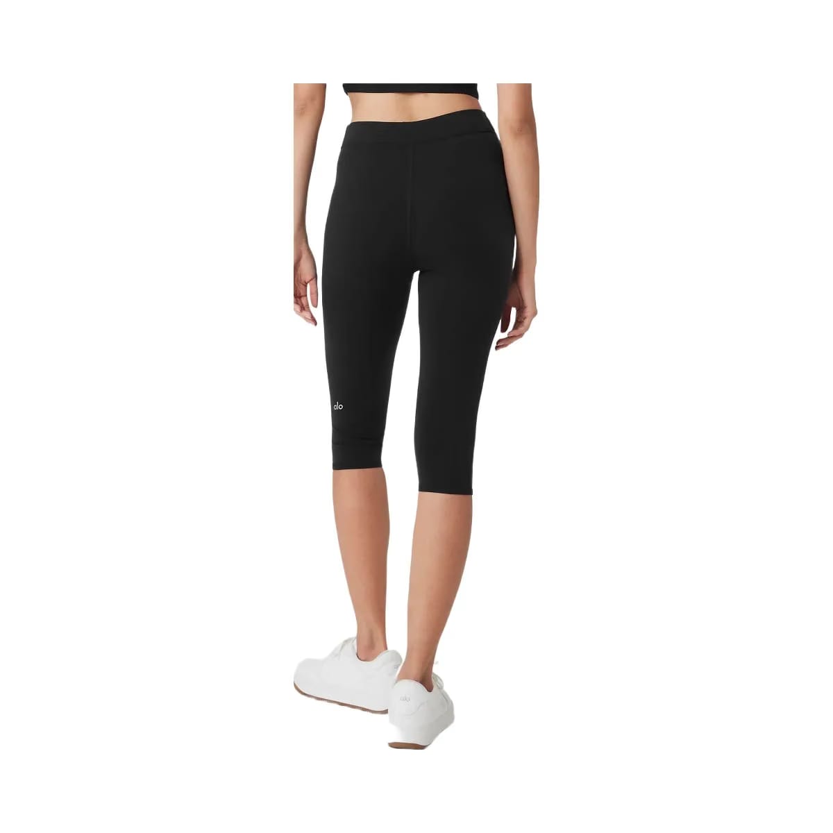 Alo Women's Airbrush V-Cut Define Capri - Black